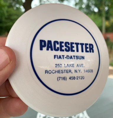 (FEEDMORE DONATION) Mini Datsun Fiat Pacesetter Disc Golf Frisbee Wham-O #M110 - Image 1 of 4