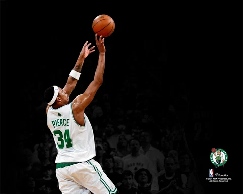 Paul Pierce Boston Celtics Unsigned 2008 NBA Finals Game Seven Shot Photograph Cover
