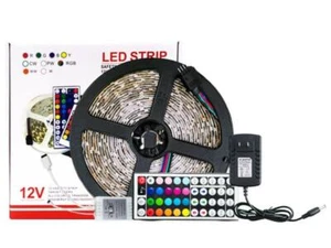 LED Light Strip Kit RGB led Strip Waterproof 5050 RGB 16.4Ft 300 LEDs - Picture 1 of 7