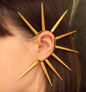 Statement Ear Cuff Cosplay Gothic Ohrring ohne Piercing Wickel Punk Rock Schmuck - Bild 1 von 36