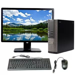 Dell OptiPlex Computer Intel Core i5 16GB RAM 2TB HD Windows 10 Pro PC 22" LCD - Picture 1 of 6