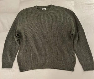 New Men’s XL Macy’s Green Relaxed Comfy Soft Crewneck Sweater - Picture 1 of 7