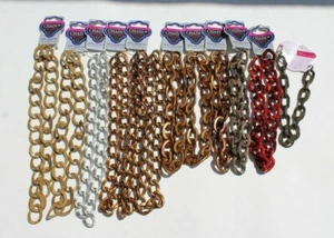 Huge Lot of Aluminum Chains for Handbags Jewelry Belts Craft Supplies - Picture 1 of 9