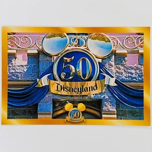 Disneyland 50th Postcard Sleeping Beauty Castle Disney Happiest Homecoming 50 - Picture 1 of 2