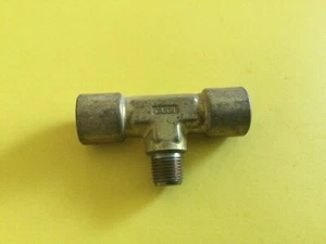 NEW CAJON/SWAGELOK B-2-BT Brass Pipe 1/8" x 1/8" FNPT Branch Tee - Picture 1 of 4
