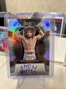 2023 PANINI SELECT UFC SIGNATURES SILVER AUTO #SG-MDV MERAB DVALISHVILI Card