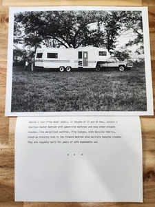 Vintage Original Apache Camper Trailer Photograph, Used For Catalogs - Picture 1 of 3
