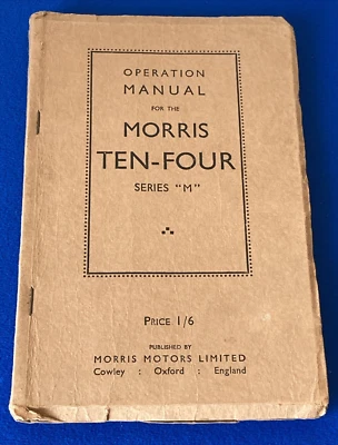 Morris Ten-Four Series M Operation Car Manual – Third Edition Price 1/6 - Date? - Image 1 of 4