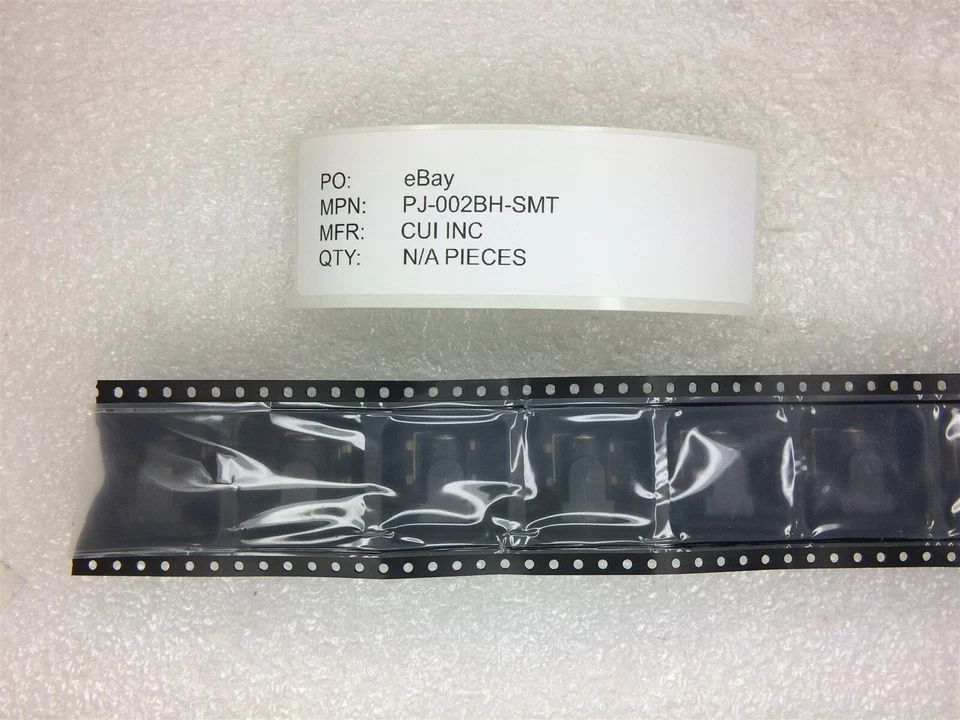 PJ-002BH-SMT CUI INC CONN PWR JACK 2.5X5.5MM SOLDADURA 6 PIEZAS Foto 1 de 1