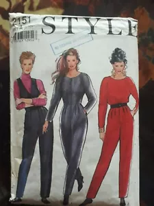 Style vintage jumpsuit sewing pattern - size 6-16 (2151) - Picture 1 of 3