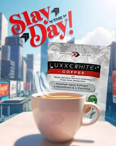 Luxxe Coffee w/ Collagen, Barley & Glutathione in 1 box had 10 sachets x 2 boxes - Picture 1 of 16