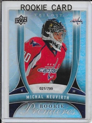 2009-10 Trilogy Michal Neuvirth Rookie # 146 #d/799 - Image 1 of 2