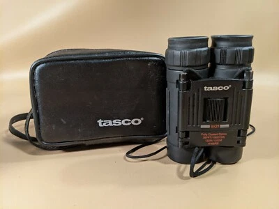 Vintage Tasco Fully Coated Optics Binoculars #165RB With Case - Image 1 of 4