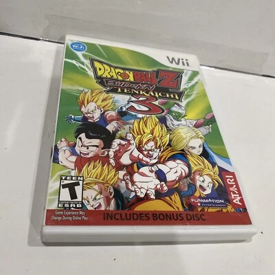 Dragon Ball Z Budokai Tenkaichi 3 (Wii, 2007)  No Bonus Disc. Play Tested - Image 1 of 4