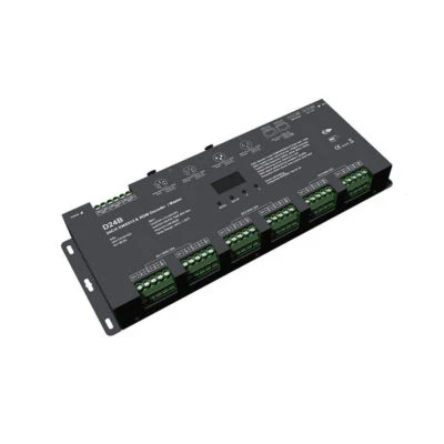 24Channel DMX 512& RDM Decoder/Master LED Controller Dimmer CCT RGB RGBW 12V 24V - Image 1 of 4