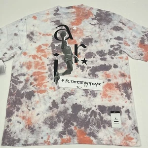 $50 Mens Size L Nike Jordan Sport DNA 1985 Tie Dye Graphic Tee Shirt DM1454-501 - Picture 1 of 15