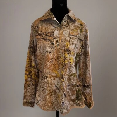 Cabela's Zonz Western Long Sleeve Button-Up Camo Hunting Shirt Women’s SZ M - Image 1 of 4