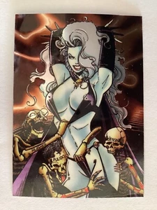 1995 Lady Death Serie II Chrom Sammelkarten - Sie wählen die Karte - Bild 1 von 101