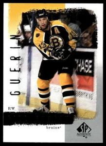 2000-01 SP Authentic #9 Bill Guerin Boston Bruins Hockey Card - Picture 1 of 2