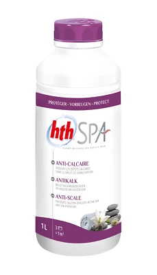 HTH Spa ANTI-CALCAIRE Liquide - 1L | Anti Calcaire - Non moussant