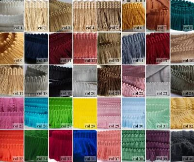40 Colors Brush Fringe Trim | 4 cm - 1.57 inches width by the meter - Image 1 of 4