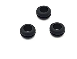 10x Durchführungstülle HellermanTyton, HV1208, Schwarz, PVC, 8mm - Bild 1 von 1