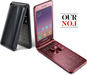 Flip Phone Samsung Galaxy Folder 2 SM-G1650 Android Big Keyboad Dual SIM 4G LTE - Afbeelding 1 van 18
