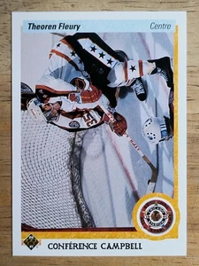 1990-91 Upper Deck French #478 Theo Fleury AS - Picture 1 of 2