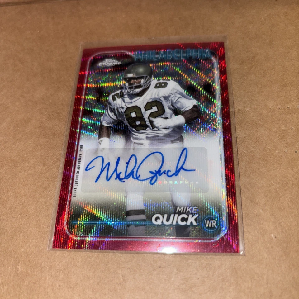2024 Topps Chrome - Autographs Mike Quick #BA-MQU Blue Refractor /150 (AU) - Image 1 of 1