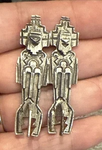 Orecchini Kachina firmati Getco vintage gioielli sud-ovest argento sterling 11,5 G - Foto 1 di 9