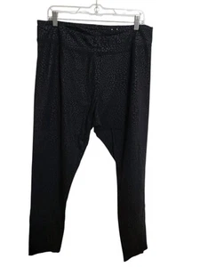 City Streets Leopard Print Legging SZ XXL Black Grey Light Weight  - Picture 1 of 5
