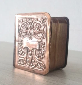 NEAR FINE ANTIQUE MINIATURE HALLMARKED  BOOK OF PRAYER & HYMNS A & M, c1905 - Picture 1 of 24