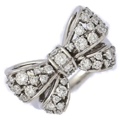0.78ct Ponte Vecchio Ribbon Diamond Ring, 18K White Gold (750-8.6g), Next-Da... - Image 1 of 4