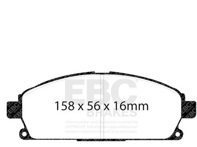 Juego de pastillas de freno delanteras para Nissan Pathfinder 1996-2004 1997 1998 1999 2000 PK359KB Foto 1 de 4
