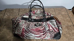 Kathy Ireland Rolling Animal Print Zipper Tote Suitcase - Bild 1 von 4