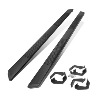 Fit 07-21 Tundra Double Crew Cab 5" Black Coated SS Running Boards Nerf Bars - Picture 1 of 6