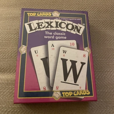 TOP CARDS LEXICON Winning Moves Hasbro Word Card Game NEW & SEALED 2000 - Image 1 of 4