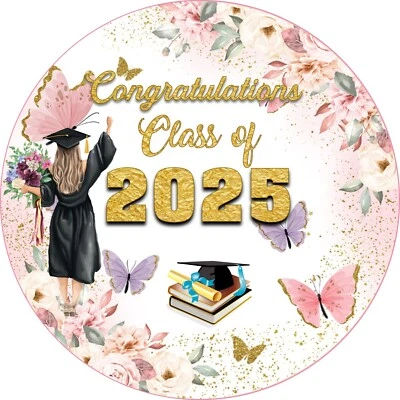 Papel de azucar comestible ( Graduation )  8 inches round. - Изображение 1 из 4