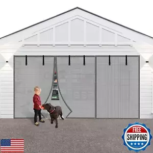 LIAMST Privacy Garage Door Screen Blackout for 2 Car Garage-16X9FT Privacy Si - Picture 1 of 5
