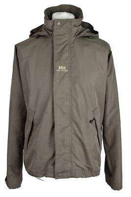 HELLY HANSEN Grey Windbreaker Jacket size S Mens Full Zip Outerwear Outdoors - Image 1 of 4
