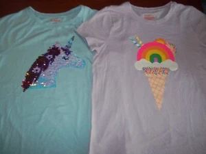~ ...2...ABSOLUTLY BEAUTIFUL GRAPHIC  TEE SHIRTS..MINT...SIZE 14 / 16....5.99 - Picture 1 of 4