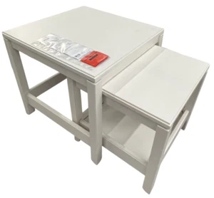New IKEA HAVSTA White Nesting Tables, Set of 2 604.042.01 - Picture 1 of 10