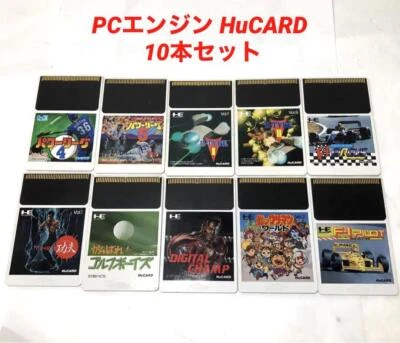 PC Engine HuCARD software 10-piece set, operation unconfirmed - Image 1 of 4