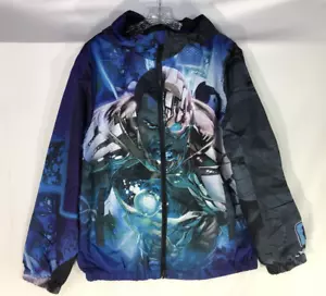 Chaqueta cortavientos con capucha CYBORG X Tango Hotel DC Comics cremallera completa talla mediana - Imagen 1 de 12