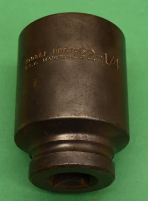 PROTO PROFESSIONAL TOOLS 10036L 1" DRIVE X 2-1/4" 6 POINT DEEP SOCKET - Image 1 of 4