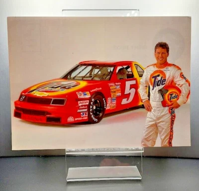 "Tarjeta postal del equipo NASCAR 1991 Ricky Rudd #5 5"" x 7"" Tide Racing Team" Foto 1 de 2