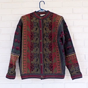 Vintage Cherry Lewis England Strickjacke Pullover Mehrfarbig Medium SCHÖN - Bild 1 von 7