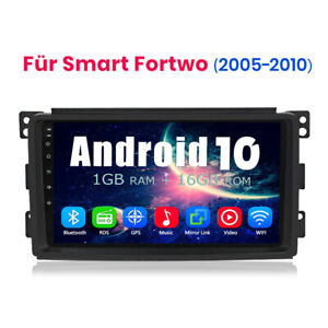 Für Smart Fortwo 2005-2010 RAM 1+16G Android 9"Autoradio GPS Nav Bluetooth WIFI