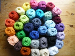 Cotton 8 Reine Baumwolle Handstrickgarn GB Häkeln Stricken Amigurumi - Bild 1 von 37