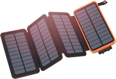 Cargador Solar Exterior 25000mAh Banco de Alimentación USB-C 3A Carga Rápida Batería Externa  Foto 1 de 4